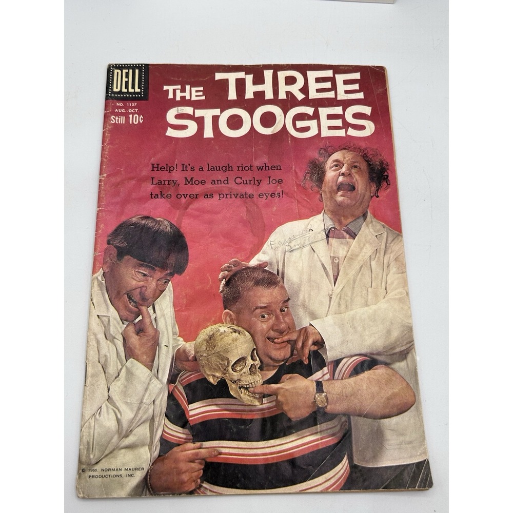 1960 Dell Comics The Three Stoooges No. 1127 Aug.-Oct. 1960